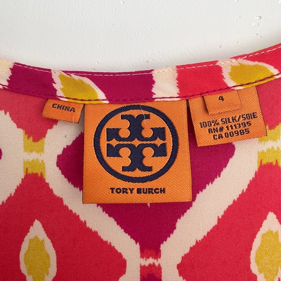 Tory Burch Silk Printed Blouse - Picture 3 of 5